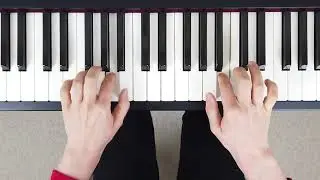 How to play E Minor Contrary Motion Scale on the Piano (Right & Left Hand - Correct Fingering)