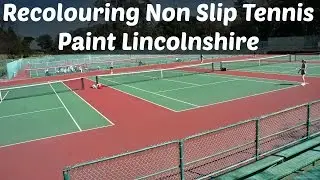 Recolouring Non Slip Tennis Paint Lincolnshire