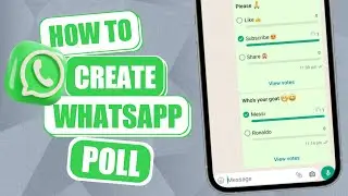 How To Create Poll On WhatsApp | WhatsApp Poll