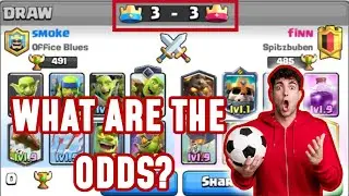 Clash Royale's Rarest Moments! | 3 crown draw matchplay | Goblin Queen's Journey | What are the odds