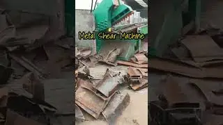 Precision Metal Shear Machine for Clean Cuts of Metal Sheets! #metalshear #metalrecycling