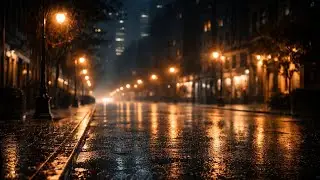 Late Night Jazz Under Soft Rainlights