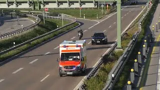 Airport Ambulance heading downtown