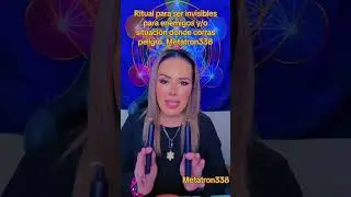 #ritualespoderosos #arcangelmetatron #ritualesparaserinvisibles #rituales