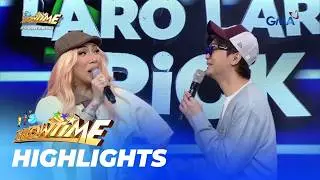 It&rsquo;s Showtime: Ang sosyal! Vhong, nagagaya na sa arte ni Anne!