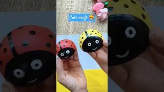 Cute craft ideas🥰/ Led bulb craft / waste material craft/ Painting on old bulb #shorts #diy