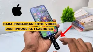 Cara pindahkan foto atau video di hp iPhone ke flashdisk 