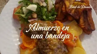 Ricas pulpetas de carne de res con papas al horno