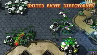 Learning UED (UED vs Protoss gameplay) - Starcraft II custom races