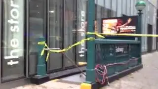 Closed Subway Station at 59th Street / Columbus Circle in New York City Hurricane Sandy
