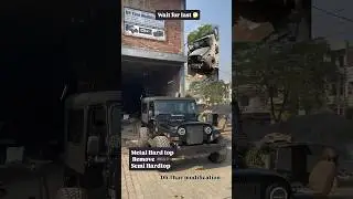 Mahindra Thar big Tyre 33 inch 10 j rim metal hardtop remove fit semi hardtop ph.9888993343 asr