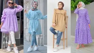 Hijabi shirt design || Hijabi dress design || Hijabi tops design