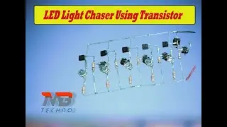 LED Light Chaser Using with Transistor | Transistor Based 5 LED Light Chaser