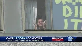 Students under quarantine in Marquette dorm