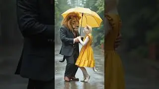 Rain dance #catandlion #cat #kitty #dance #cute