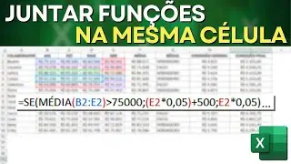 Como Juntar Fun&ccedil;&otilde;es no Excel | Combinar F&oacute;rmulas e Fun&ccedil;&otilde;es Dentro de Uma Mesma C&eacute;lula