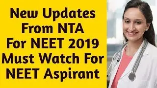 NTA 2019 Update Changes in syllabus, patterns , number of attempts for NEET 2019 || Target NEET 2019