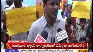 ABVP students attack on minister quarters