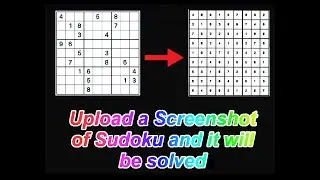 How I made a Screenshot Sudoku Solver with Machine Learning (demo+tutorial)