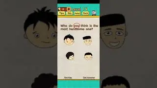 Mr brain level 14 Who do you think is the most handsome one walkthrough