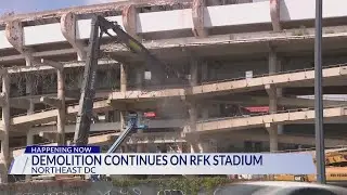 Demolition Continues on RFK Stadium