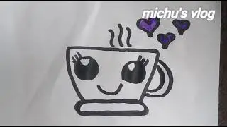 How to draw drink simple art .....michu's vlog
