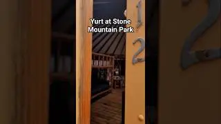 Yurt at Stone Mountain Park Georgia #leggsoutdoors #stonemountain #glamping #camping