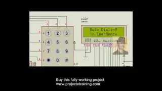8051 Microcontroller project - Auto dialer in emergency