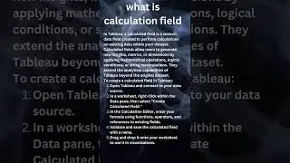 what is calculation field