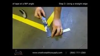 How to Cut and Make Clean Corners with Industrial Floor Tape by SafetyTac