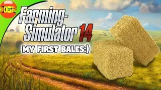Farming Simulator 14- I made bales for the first time:)