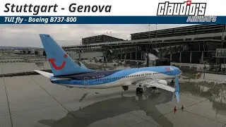X Plane 12 |  Stuttgart (EDDS) - Genova (LIMJ) | TUI Fly B738 | Vatsim