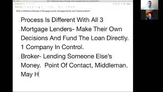 What Is The Difference Between A Mortgage Lender, Mortgage Broker, And A Traditional Bank?