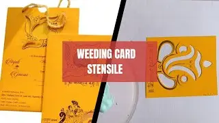 Wedding Card Se Stencil? 😲 | Best Reuse Idea || Wedding Card Cutting Hack | DIY Stencil Design