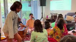 Radhe Jaya Jaya Madhav Dayite Bhajan by ISKCON Devotees on Radhasthma  Festival 30AUG2025