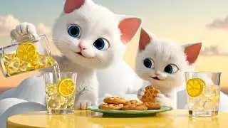 Mama Cat and Kitten: The Great Bubblegum Balloon Battle