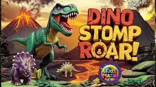 Dinosaur Action Song for Toddlers: ROAR, STOMP & MUNCH! | Preschool Learning Animation