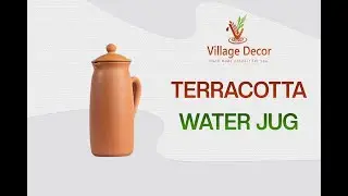Village Decor Clay Jar with Clay Lid (Jug with Clay Lid) Brown