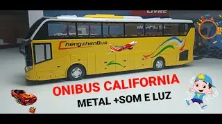UNBOXING &Ocirc;NIBUS CALIF&Oacute;RNIA EM METAL DIESCAT FUNDIDO TOYS 4k ultra HD
