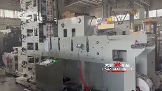 Flexo printing machine with servo motor driven automatic registration at 120m/min speed for labels