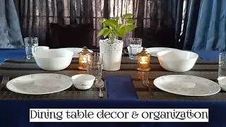 HOW TO ORGANIZE AND DECORATE SMALL DINING SPACE|DINING TABLE DECOR AND ORGANIZATION IDEAS-INDIAN