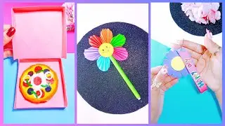 paper craft easy/pen decoration/pizza craft/paper craft DIY