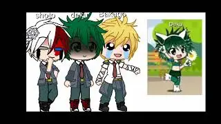 shoto,bakugo y deku reaccionan a sus fotos crige