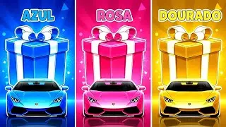 ESCOLHA SEU PRESENTE! 🎁 Azul, Rosa ou Dourado! ⭐ Você Tem Sorte? 🎮😱