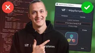 A Free Tool to Make Custom Macros in DaVinci Resolve