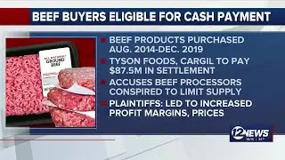 Beef buyers eligible for cash payment
