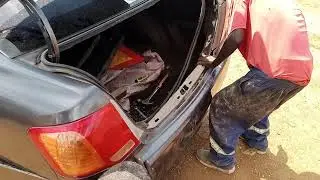 panel beating in process