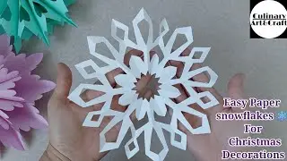 qor parcha yasash | how to make 3d snowflakes out of paper