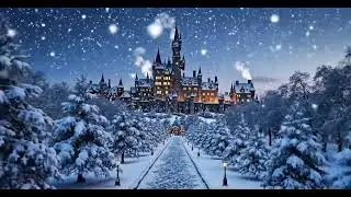 Harry Potter Inspired Sleep Music | Calm Winter Castle Music for Deep Sleep