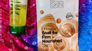 Nykaa Naturals Snail Sheet Mask & Sea Water-Snail Essence Sleeping Mask Review